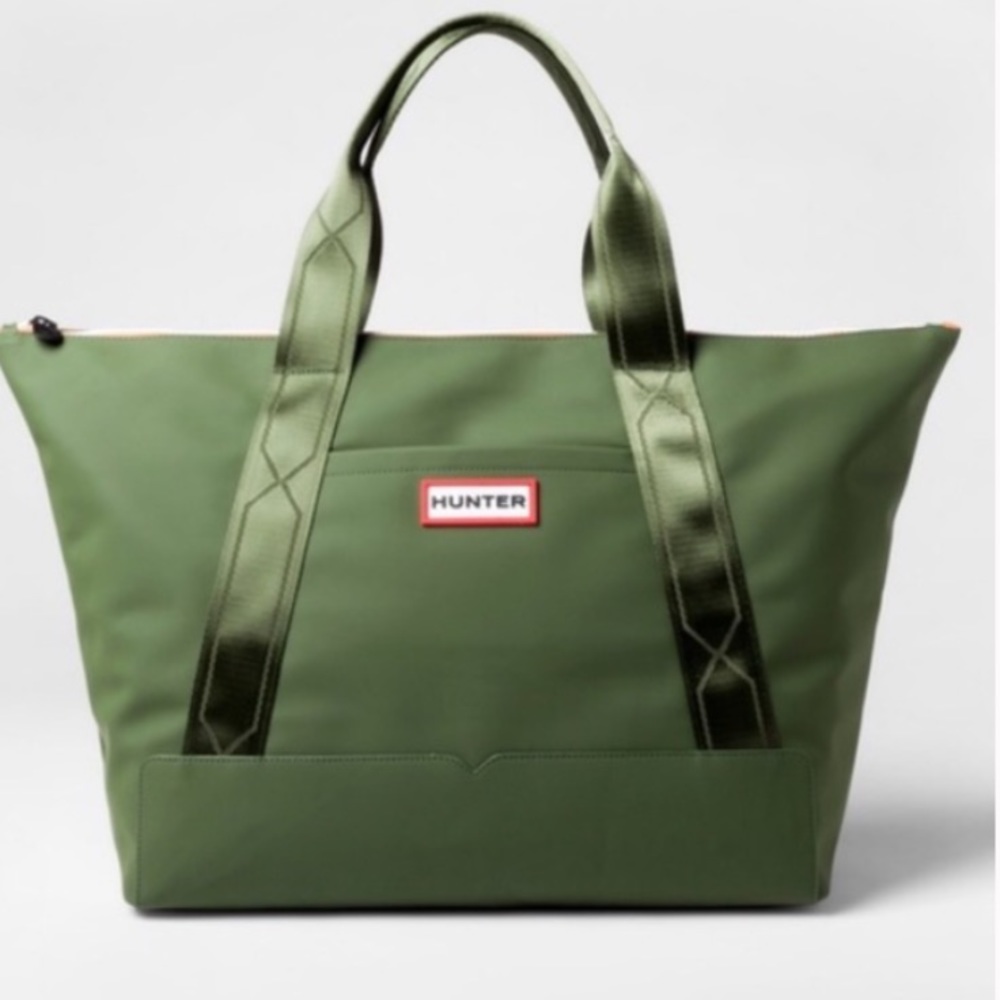 Hunter olive green tote